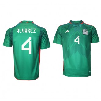 Mexiko Edson Alvarez #4 Hemmakläder VM 2022 Kortärmad